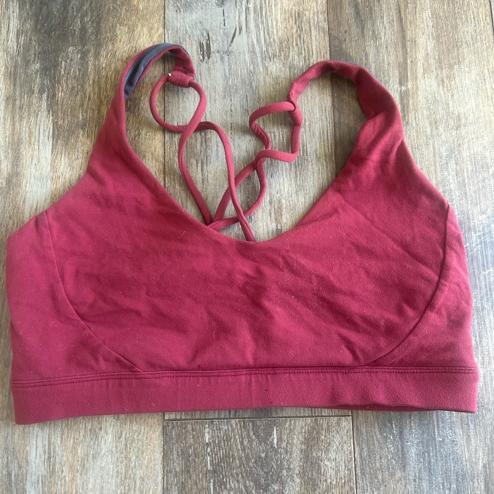 Prana Burgundy Sports Bra